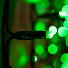 Гирлянда светодиодная Занавес 2х1,5м 360 LED ЗЕЛЕНЫЙ черный КАУЧУК IP67 постоянное свечение 230В блок в комплекте NEON-NIGHT