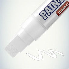 Маркер-краска MunHwa «Jumbo» 15 мм, белая, нитрооснова