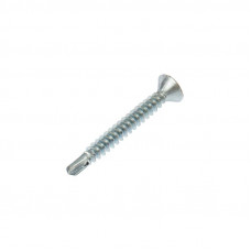 Саморез оконный сверло 3,9х32мм, белый цинк, короб (500 шт/уп) KRANZ