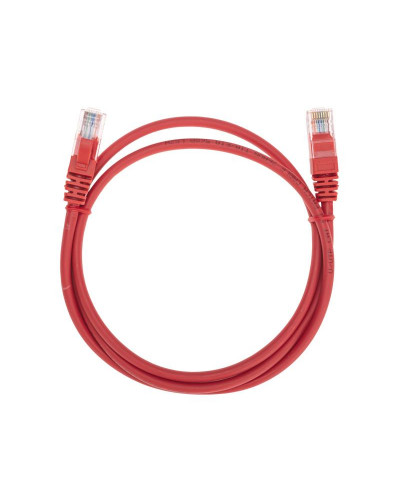 Патч-корд U/UTP, CAT 5e, RJ45-RJ45, 26AWG, LSZH, красный, 1м REXANT