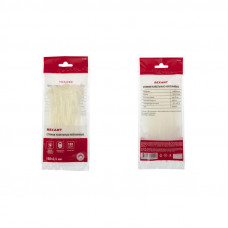 Стяжка кабельная нейлоновая 150x2,5мм, белая (100 шт/уп) REXANT