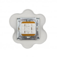 Выключатель двухклавишный HAPPY Яичница с/у, желтый/белый KRANZ