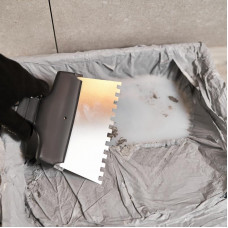 Шпатель фасадный REXANT 150 мм зуб 6х6 нержавеющая сталь, пластмассовая ручка