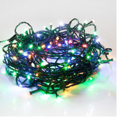 Гирлянда Твинкл-Лайт 20 м, темно-зеленый ПВХ, 160 LED, цвет мультиколор
