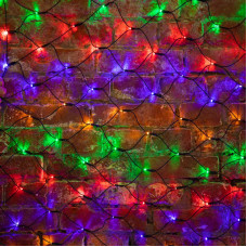 Гирлянда светодиодная Сеть 1х1,5м 160 LED МУЛЬТИ черный ПВХ IP65 свечение с динамикой 230В контроллер в комплекте NEON-NIGHT