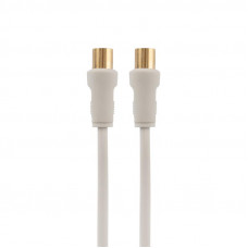 Шнур ТВ гнездо - ТВ штекер, 7м, белый REXANT