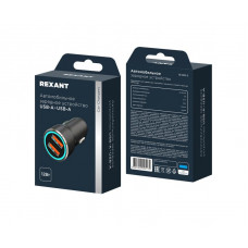 Автозарядка с индикатором microUSB (АЗУ) (5 V, 2000 mA) шнур спираль до 2 м REXANT