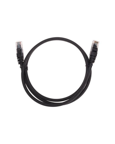 Патч-корд U/UTP, CAT 6, RJ45-RJ45, 26AWG, LSZH, черный, 1м REXANT