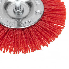 Щетка дисковая для дрели, нейлоновая проволока с абразивным покрытием, 100мм KRANZ
