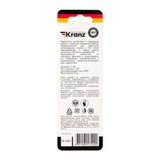 Сверло по металлу 3х61х33мм «Кобальт» (сталь HSS-Co 5% M35 P6M5K5) DIN 338, 2 шт. в блистере KRANZ