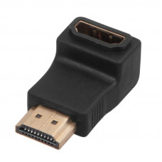 Переходник штекер HDMI - гнездо HDMI, угловой REXANT