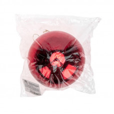 Елочная фигура Шар 15 см, цвет красный глянцевый