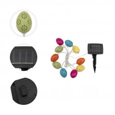 Гирлянда садовая (каскад) Эклектика 4м, 3000К, с аккумулятором и выносной солнечной панелью LAMPER