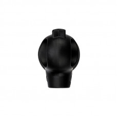 Вилка влагозащищенная угловая с кольцом, с/з, 16А, IP44 каучук, черная REXANT