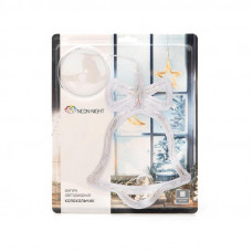 Фигура светодиодная Колокольчик на присоске с подвесом, цвет ТЕПЛЫЙ БЕЛЫЙ