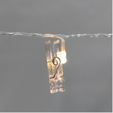 Гирлянда светодиодная Прищепки 30 LED, 5 м, теплый белый цвет свечения NEON-NIGHT