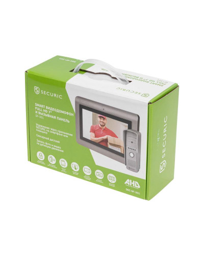 Комплект сенсорного Smart видеодомофона Full HD 7' SECURIC