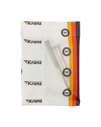 Болт мебельный DIN 603, 8,0х90мм, пакет (2 шт/уп) KRANZ
