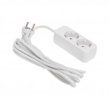 Удлинитель STANDARD 2 гнезда, 3м, 3х1,0мм², с/з, белый REXANT