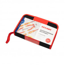 Набор диэлектрического инструмента RI-02, тканевый пенал, 11 предметов, до 1000В REXANT