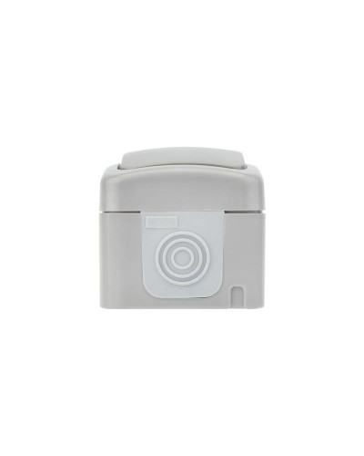 Выключатель одноклавишный Mini OG IP54 о/у, серый KRANZ