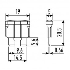 Набор автомобильных предохранителей Стандарт, в блистере REXANT