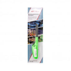 Бытовая газовая пьезозажигалка с классическим пламенем многоразовая (1 шт.) зеленая СК-306 СОКОЛ