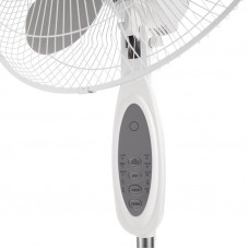 Вентилятор напольный DUX DX-1601R с пультом и таймером, 40 Вт, 220V, цвет белый/серый