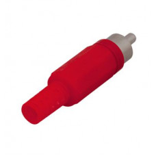 Разъем штекер RCA красный пайка REXANT