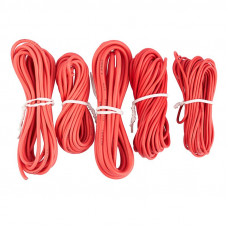 Набор автопровода «Ассорти» 0,50х5м/0,75х5м/1х3м/1,50х3м/2,50х2м, цвет провода красный REXANT