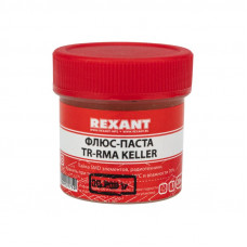 Флюс для пайки, паста TR-RMA KELLER, 20мл, банка REXANT