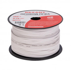 Провод ПГВА 1х0,75мм², белый, бухта 100м REXANT