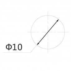 Индикатор ГРАНЕНЫЙ  Ø10.2  220V  зеленый  (RWE-205)  REXANT