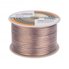 Кабель акустический 2х0,75мм², прозрачный BLUELINE, 100м PROconnect