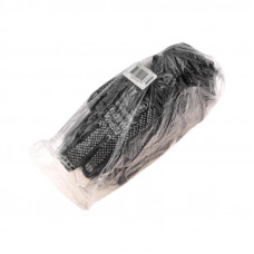 Перчатки полушерстяные с покрытием ПВХ «Зима», 7 нитей, 75-77 г, черные