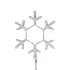 Фигура Снежинка, цвет ТЕПЛЫЙ БЕЛЫЙ, размер 30х28см