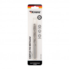 Сверло по металлу 7,5х109х69мм «Стандарт+» (P6M5 M-2) DIN 338, 1 шт. в блистере KRANZ