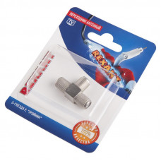 Набор для подключения эфирного/цифрового ТВ кабель RG-6, F-разъем, гнездо F - штекер TV, гнездо F - угловой штекер TV REXANT