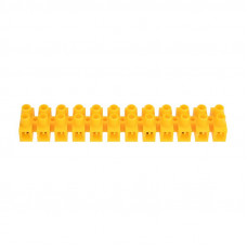 Клеммная винтовая колодка KВ-10 4-10, ток 10 A, полипропилен желтый REXANT (10 шт./уп.)