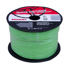 Провод ПГВА 1х2,50мм², зеленый, бухта 100м REXANT