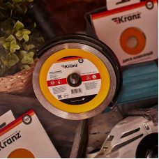 Диск алмазный отрезной сплошной 125x22,2x1,8x10мм KRANZ