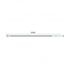 Стяжка кабельная нейлоновая 1020x9,0мм, черная (100 шт/уп) REXANT