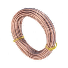 Кабель акустический 2х0,75мм², прозрачный BLUELINE, мини-бухта 5м REXANT