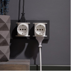 Набор тройников электрических универсальных 16А с/з, одно гнездо, белый (2 шт./уп.) REXANT