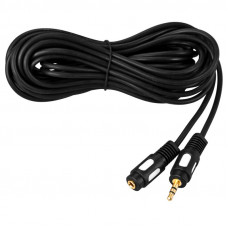 Шнур Стерео 3,5мм гнездо - Стерео 3,5мм штекер, 1,5м, Gold REXANT