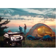 Генератор бензиновый KR9000EA, 9,0кВт, 230В, 25л, коннектор автоматики, электростартер KRANZ