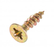 Саморез универсальный 4,0х16 мм, желтый цинк, короб (200 шт/уп) KRANZ