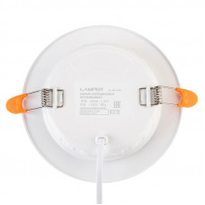 Панель светодиодная встраиваемая круглая 18Вт 230В 4000К 1440Лм 185мм белая IP20 LAMPER