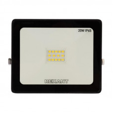 Прожектор светодиодный СДО 20Вт 1600Лм 6500К холодный свет, черный корпус REXANT