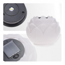 Светильник садовый Лотос, 3000К, 15см, встроенный аккумулятор, солнечная панель, коллекция Пекин REXANT